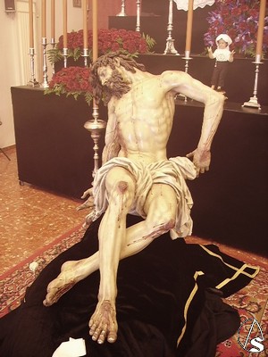 El actual Cristo sustituy a otro realizado por Pineda Caldern 