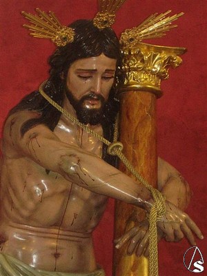 El Santsimo Cristo atado a la columna es obra del escultor antequerano Andrs de Carvajal y Campos 