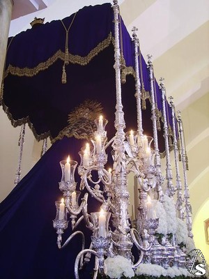 Candelabros de guardabrisas del paso de palio