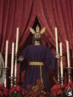 Jesus de la Oracin en el huerto en su altar de la parroquia 