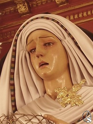 Fernando Castejn realiz con tan solo 15 la imagen de la Virgen del Dulce Nombre de Mara 