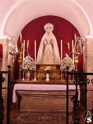 Capilla donde se venera la imagen en la ermita de San Bartolom 