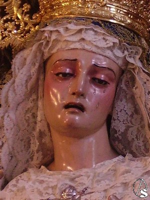 La imagen de la Virgen de los Dolores est atribuida a Jos Montes de Oca 
