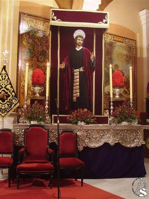 Altar montado para la bendicin de San Juan Evangelista 