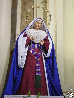 La Virgen de la Alegra vestida de hebrea en cuaresma 