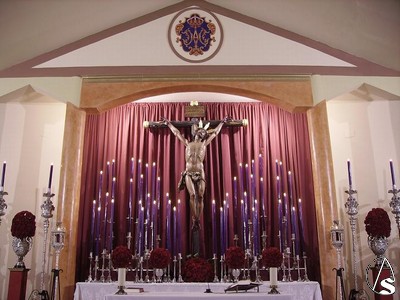 Altar de Quinario del Santísimo Cristo