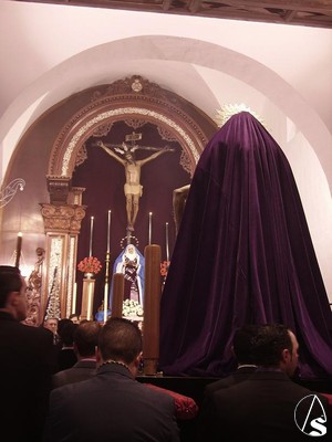 Durante el Via Crucis de 2007 se rez una de las estaciones en la capilla de San Sebastin 