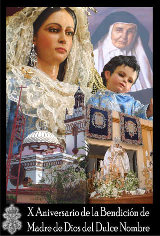 Cartel Conmemorativo del X aniversario de Madre de Dios del Dulce Nombre