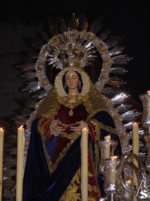 Gloria a la Virgen de la O. J. A. de la Bandera.