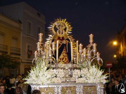 Gloria a la Virgen de la O. J. A. de la Bandera.