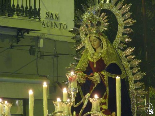 Gloria a la Virgen de la O. J. A. de la Bandera.