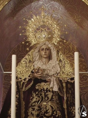 Rafael Barbero Medina realiz a la dolorosa en 1955 