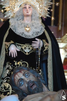  Ntra. Sra. de los Dolores y el Stmo. Cristo de la Misericordia, titulares de la Hermandad Servita de Los Palacios y Villafranca - Sevilla