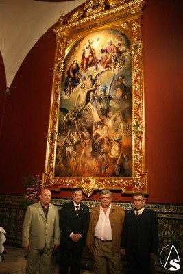  Autores de la obra, pintor, tallista del marco y doradores
