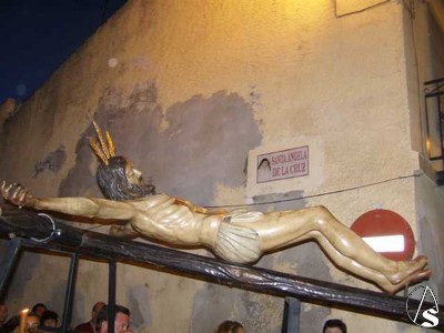 Momentos del Via Crucis del Santsimo Cristo de los Afligidos 