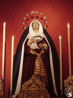 La dolorosa vestida de hebrea durante Cuaresma 