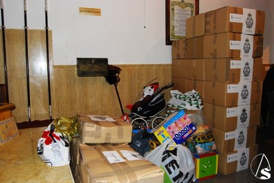 Acto de Entrega de Alimentos Juguetes y Ropa al Proyecto Fraternitas 2009