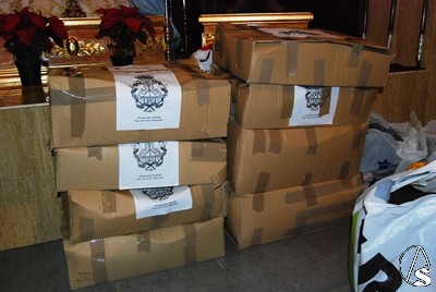 Acto de Entrega de Alimentos Juguetes y Ropa al Proyecto Fraternitas 2009