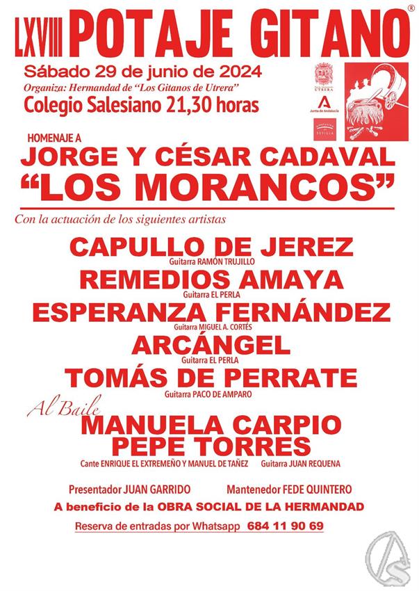 CARTEL_POTAJE_GITANO_DE_UTRERA_ROJO-BLANCO