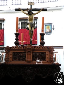 El crucificado durante la estacin de penitencia 