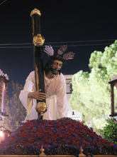 Ntro. Padre Jess Caido procesionando con motivo del 300 aniversario fundacional 