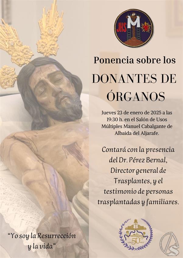 Cartel_Ponencia_Donantes_de_Organos_Soledad_Albaida_2025