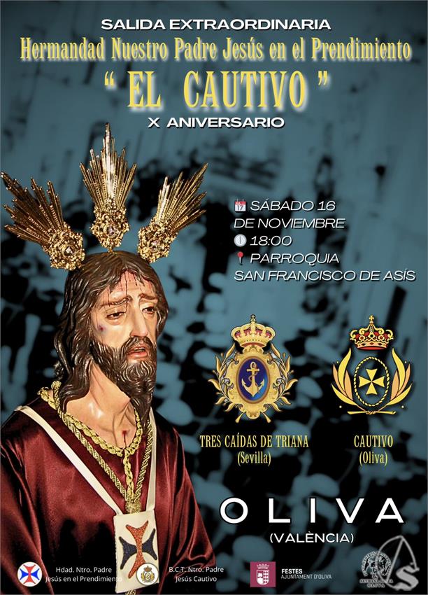 Cartel_procesion_extraordinaria_Cautivo_Oliva_2024