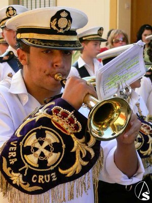 Componente de la Banda de CC. y TT. Vera-Cruz de Los Palacios y Villafranca.