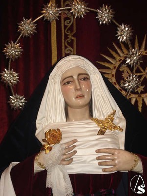 La Virgen del Mayor Dolor y Traspaso vestida de hebrea durante la presente cuaresma 