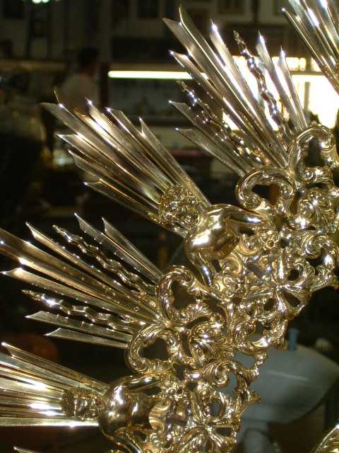 Detalle del resplandor de la presea