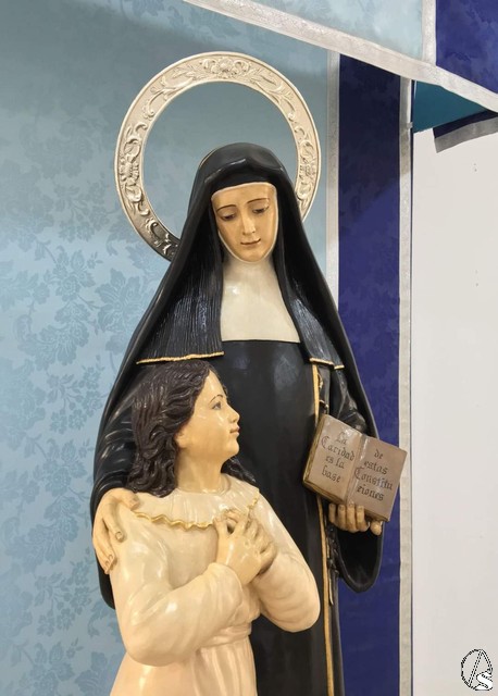Restauración de la imagen de Santa Joaquina de Vedruna del Colegio del ...