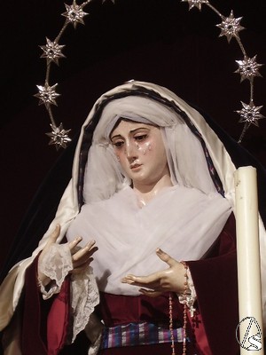 La dolorosa vestida de hebrea durante la Cuaresma 