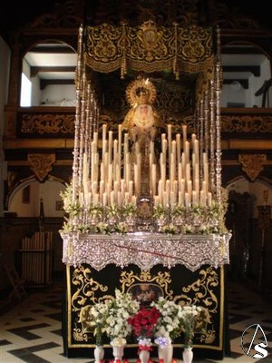 Paso de palio de la Virgen de la Sangre 