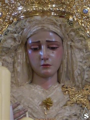 Primer plano de la dolorosa 