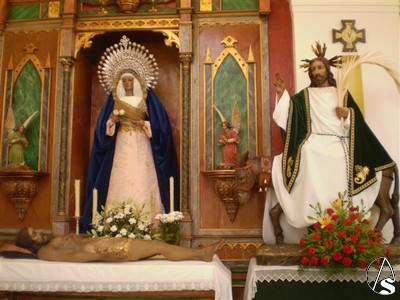 Las imgenes en la Iglesia Parroquial de San Vicente 