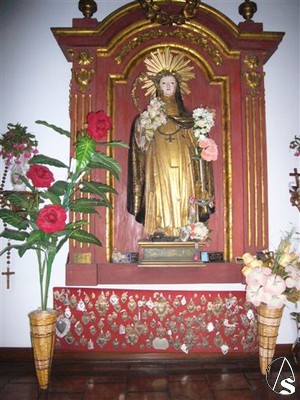 casa natal de la Santa, que hoy est convertida en un santuario