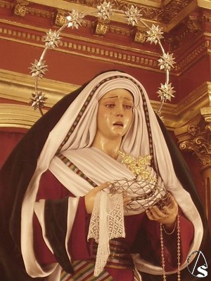La dolorosa vestida de hebrea durante la cuaresma 