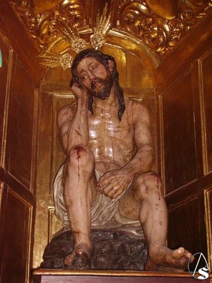  El Cristo de la Humildad y Paciencia es una obra de autor desconocido atribuido al escultor Jos Montes de Oca.