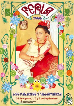 Cartel pintado por Mercedes Antequera